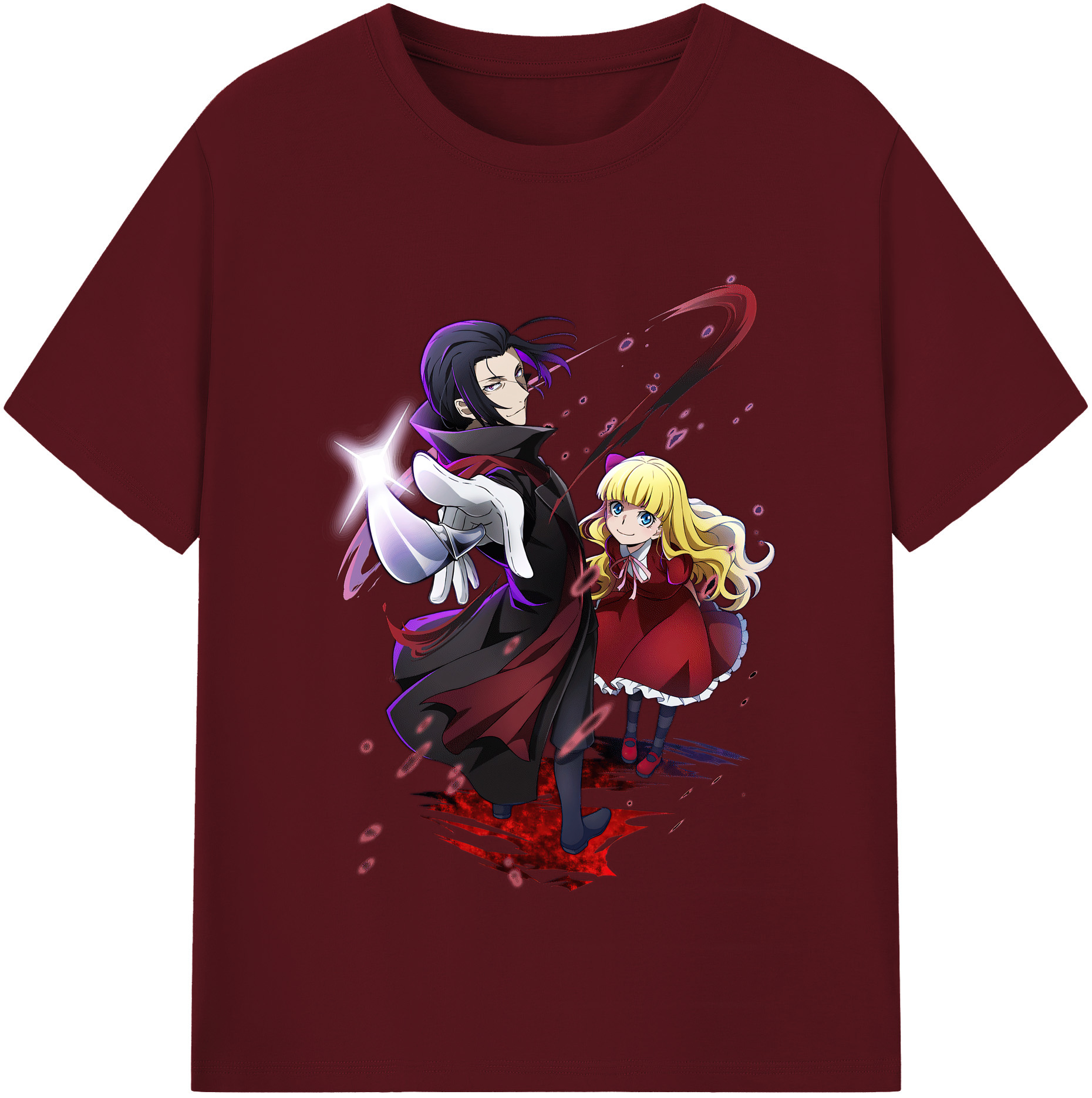 （画像用） 文豪ストレイドッグス Bungo Stray Dogs 綿100％半袖Tシャツ（フロントプリント）